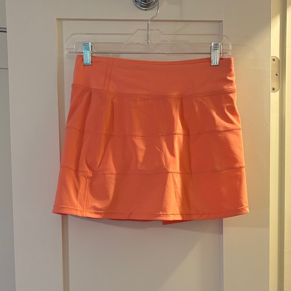 Lululemon Athletica Vibrant Orange Mini Skirt